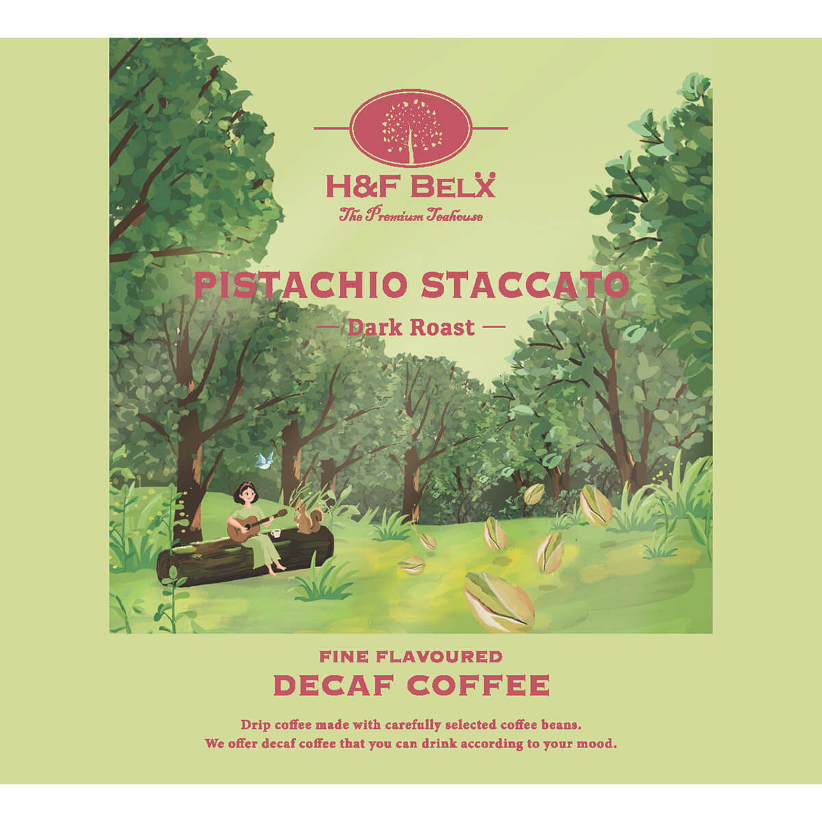 デカフェコーヒー ピスタチオ・スタッカート ドリップバッグ5包