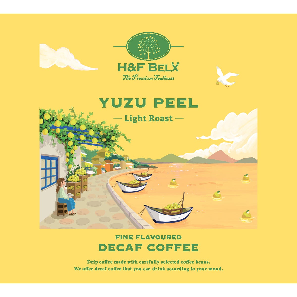 デカフェコーヒー 柚子ピール ドリップバッグ5包